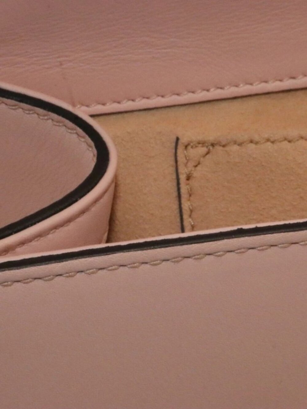 Gucci Calfskin Crystal Star Embroidered Padlock Shoulder Bag - Pink - Picture 5 of 16